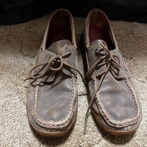 Twisted X Women's Brown Leather Boat Shoes